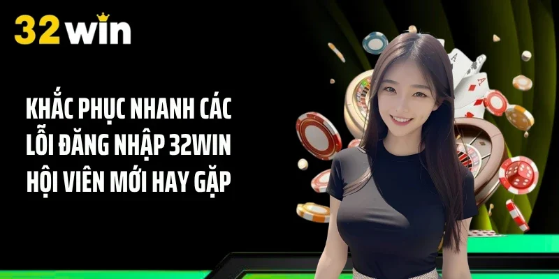 Khắc phục nhanh các lỗi đăng nhập 32WIN hội viên mới hay gặp