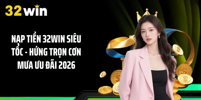 Nạp Tiền 32WIN Siêu Tốc - Hứng Trọn Cơn Mưa Ưu Đãi 2026